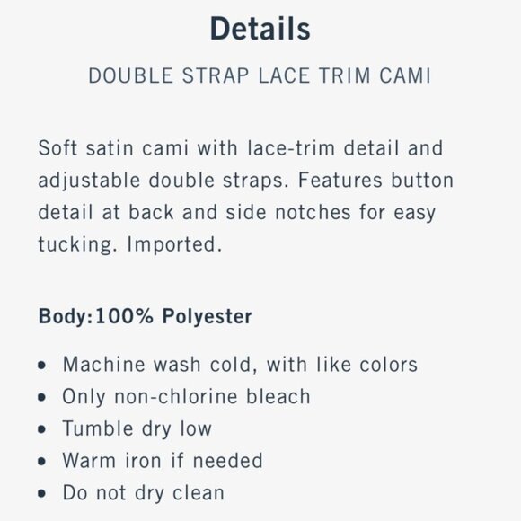 Abercrombie & Fitch Black Lace Trim Cami - Picture 2 of 5